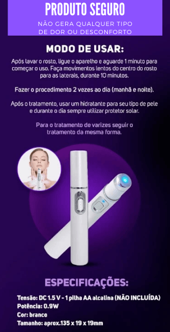 Caneta Laser para Tratamento e Remoção de Acne, Rugas e Varizes - Image 3