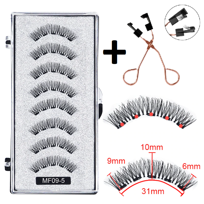 Cílios Magnéticos 3D com 5 imãs + Aplicador - Image 6