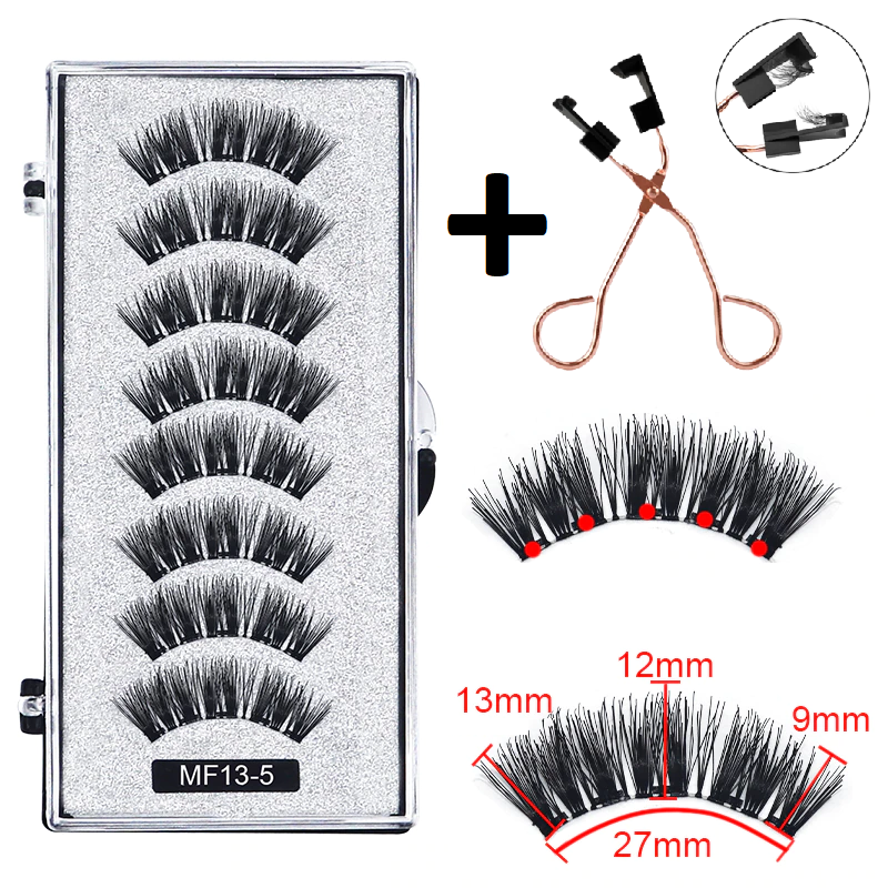 Cílios Magnéticos 3D com 5 imãs + Aplicador - Image 5